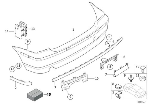 Bmw genuine rear right - bmw,