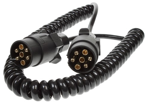 Trailer curly plug - curly, extension
