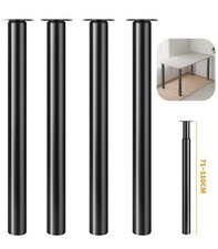 4x 710-1100MM ADJUSTABLE KITCHEN WORKTOP/DESK/BREAKFAST BAR TABLE LEG 60MM BAR
