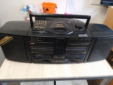 JVC Boombox Ghetto Blaster Unit System Cd Radio Twin Tape Deck