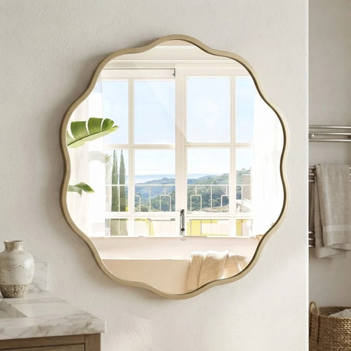 Frameless wavy round - frameless, 30