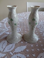 Pair belleek china kylemore - pair,