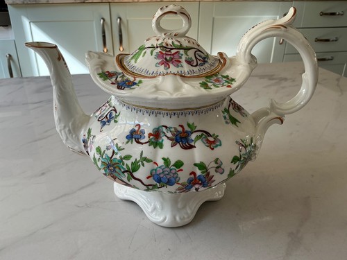 Antique footed china - china, large