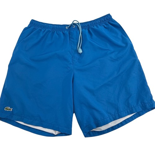 Lacoste blue solid swim - blue,