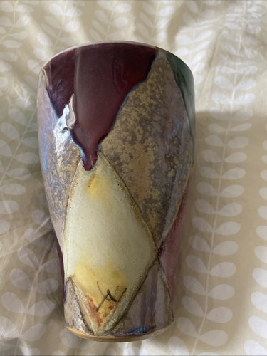 Dartington pottery quilt - pottery, vase