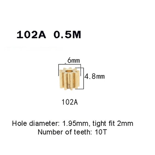 Various sizes brass gear - brass,