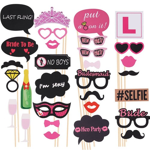 62pk hen party props selfie - 62pk,