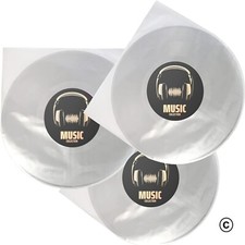 50 12" Inch anti static Poly Inner Vinyl Plastic record Sleeves  LP Album Covers