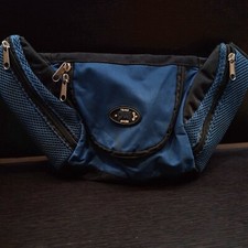 Vintage blue bumbag waist bag fanny pack good for festival or travel