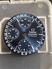 Genuine Omega Speedmaster Triple Date Chronograph Dial Blue 29.5mm