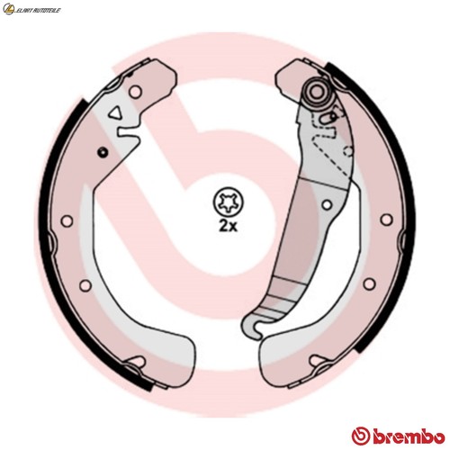 Brake shoe set - s, 517