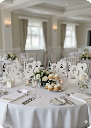Wedding day table numbers - wedding,