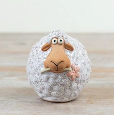 White Ceramic Sheep, 10cm