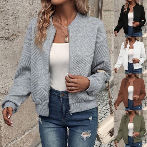 Ladies zip long sleeve - long,