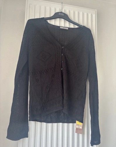 Black broderie button down - black,