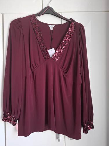 Bnwt ladies burgundy top - bnwt,