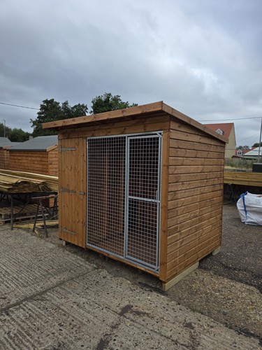 Wooden dog kennel - kennel, outdoor
