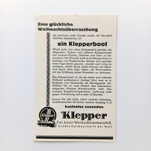 1929 klepper boot - klepper, rosenheim