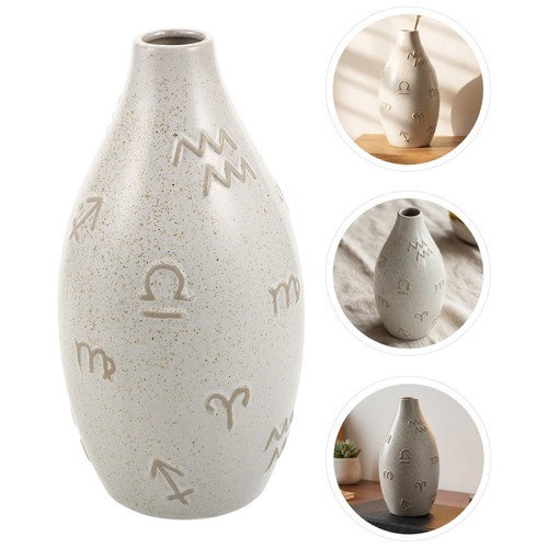 Modern ceramic ribbed vase - modern,