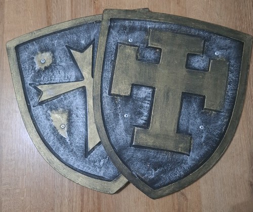 Pair rustic effect medieval - pair,