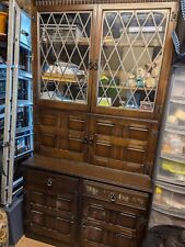 Glass Unit Display Cabinet With Cupboard Drawers And Drinks Cabinet 