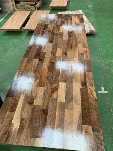Solid walnut worktop - solid, length
