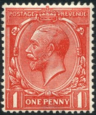 1912-24 KGV Royal Cypher 1d