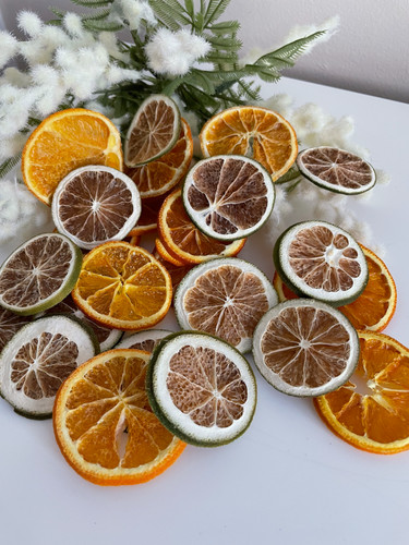 Dried orange and - orange, green