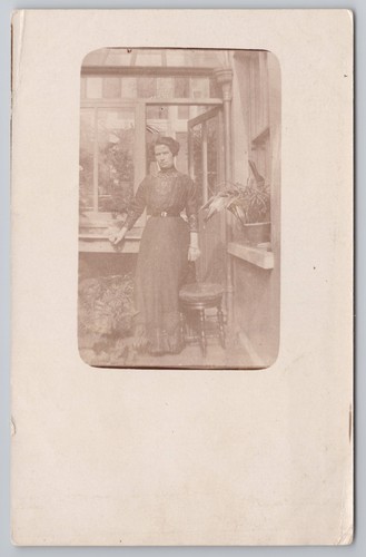 Rppc edwardian woman - rppc,