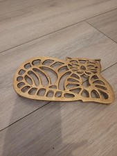 vintage brass trivet hot plate