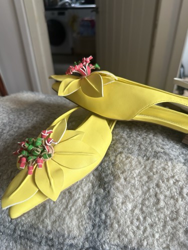 Asos yellow flat sling back - flat,