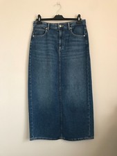 Denim Long Midi Jeans Skirt from Zara size M Medium size 12 14