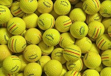 24 x CALLAWAY CHROME SOFT X LS TRIPLE TRACK YELLOW GOLF BALLS - A/B CLEARANCE