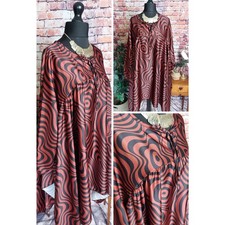 ITALY LADIES Oversized WOMENS dress tunic Lagenlook ARTY BOHO 16 18 20 22 26