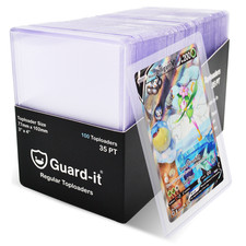 Guard-it - 35pt Rigid Clear Toploader Card Holders For Pokemon, TCG's & Sports