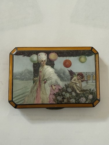 Russian silver snuff box - snuff, with