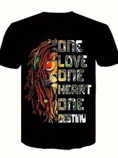 Mens Black T. Shirt, "One