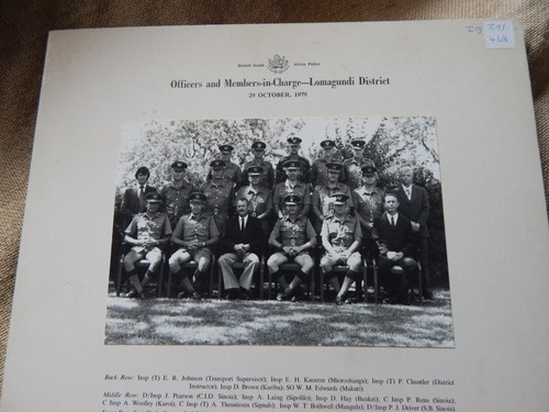 Rhodesian bsap officers - rhodesian,