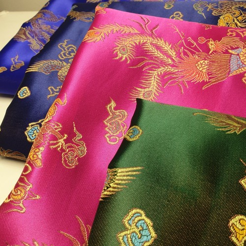Chinese dragon peacock - chinese, brocade