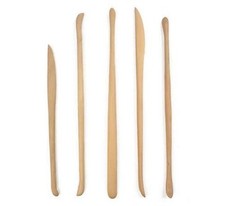 5 Micro Boxwood Pottery Tools Shaping Sculpting Clay Ceramic Double Ended
