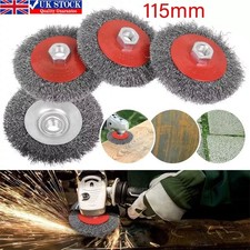4PCS Stainless steel Wire Brush Wheel Metal Rust Removal Tool For Angle Grinder