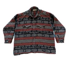 Vintage British Colony Wool Navajo Aztec Pattern Coat 43/44 XL