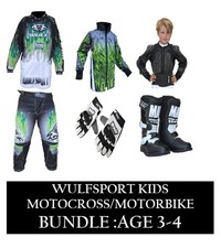 Kids green motocross motorbike