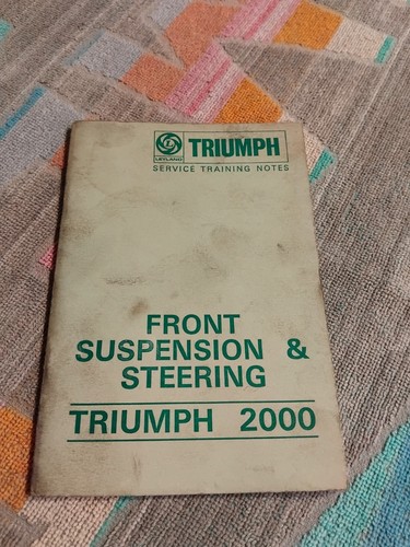 Triumph 2000 service - 2000, training