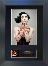 DITA VON TEESE Signed Mounted