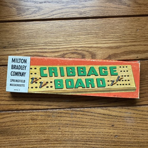 Vintage cribbage board milton - cribbage,