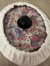 Slow cooker round lid  roses & towelling cover round lid 8 " various fabrics