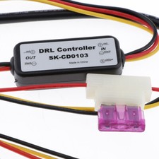 LED Daytime Running Light Relay Harness Dimmer 3A Auto DRL Controller Light