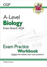 A-Level Biology: AQA Year 1 & 2 Exam Prac..., CGP Books