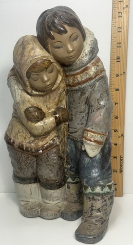 Large lladro boy girl - 13", &